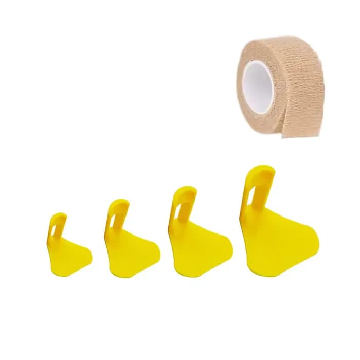 4 pièces Attelles professionnelles réglables et réutilisables pour pattes de poulet et de canard, lé