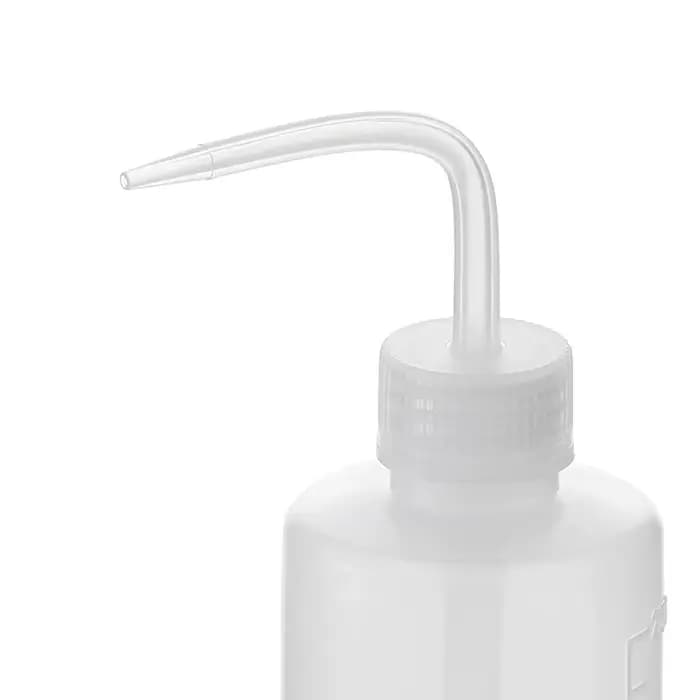 Bouteille à pression en plastique transparente avec échelle, bouteille d'eau à buse incurvée, livres