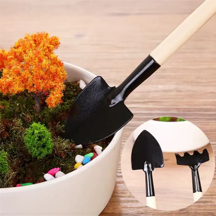 Ensemble d'outils de jardinage de trois pièces