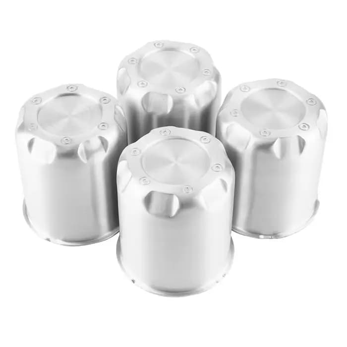 RhinoTuning 4 pièces/1 pièce moyeu 83mm/3,27 pouces en aluminium PUSH-THRU HUB capuchon central adapté pour jantes de remorque/camion 3.27 "alésage central 3.66" de haut