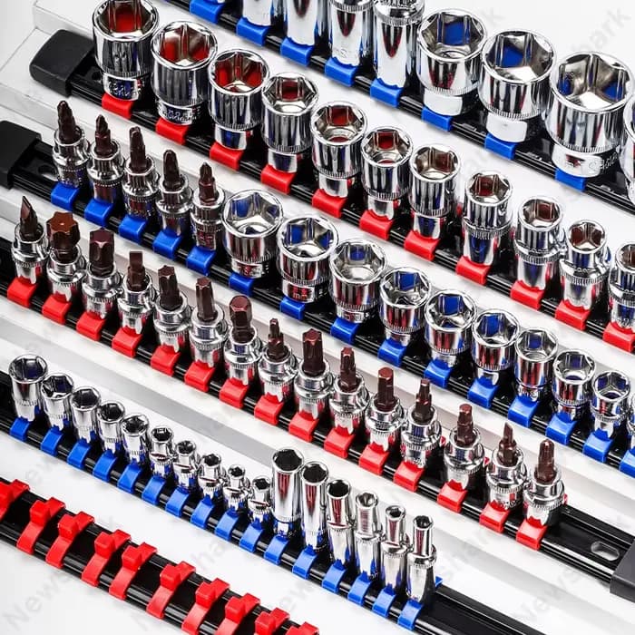 Porte-outils Rap-Duty, Support de douille, Rangement de garage T1, Convient au stockage mécanique, 6 pièces