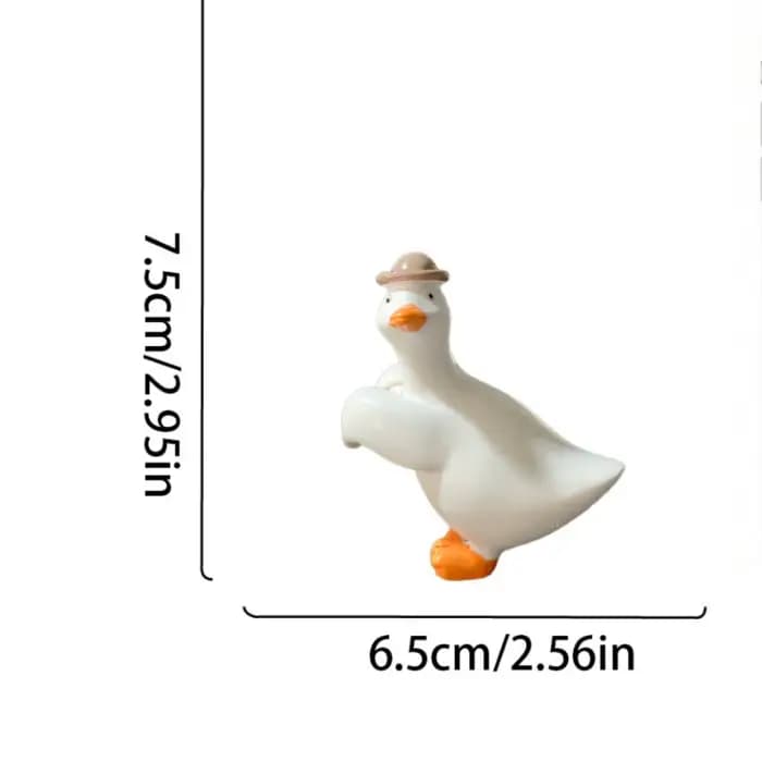 Adorables Ornements de Jardin en Résine en Forme de Canard pour Pots de Fleurs – Décoration Fantaisiste pour Patio