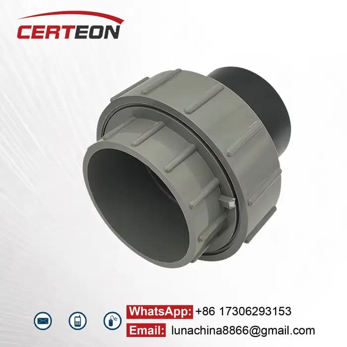 Raccord PPR vers PVC DN20-DN63 Adaptateur de Tuyau pour Eau Irrigation Plomberie Maison Connecteur Plastique pour Canalisation et Réseau d’Alimentation en Eau