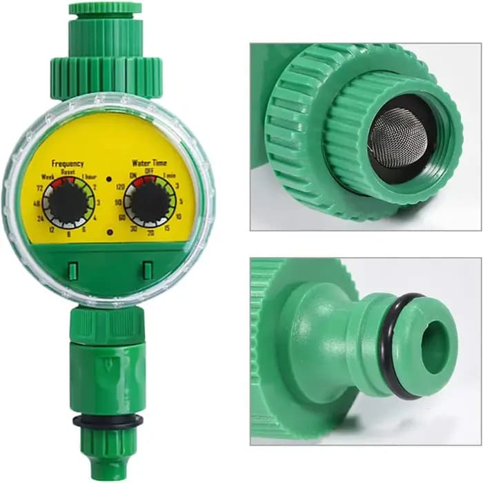Tuyau d'arrosage automatique électronique de jardin en plastique vert extérieur