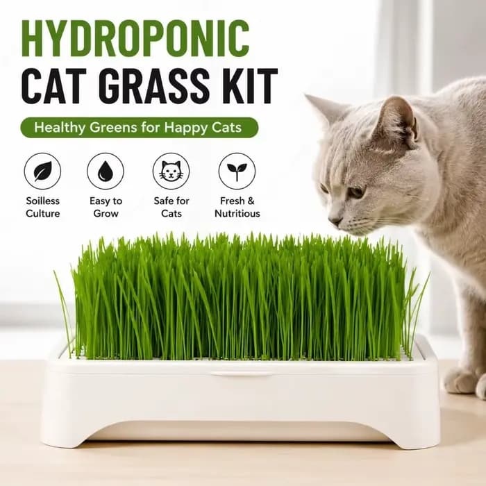 Pot hydroponique pour la culture de l'herbe à chatons