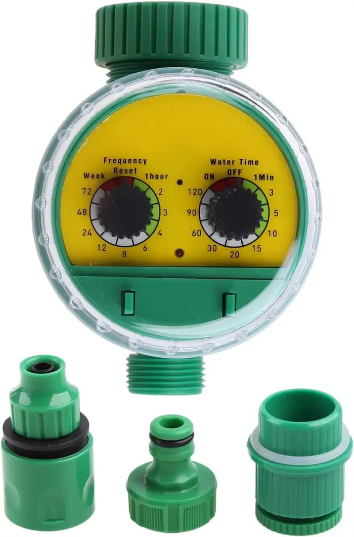 Tuyau d'arrosage automatique électronique de jardin en plastique vert extérieur