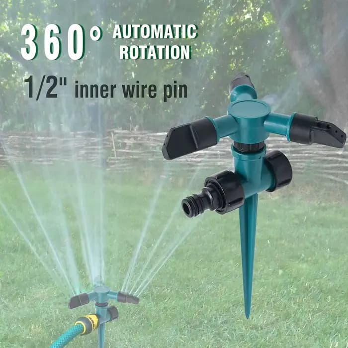 Arroseur automatique de jardin, arrosage de jardin, eau rotative à 360 degrés pour l'irrigation agricole