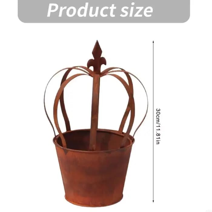 Pot fleurs élégant en forme couronne