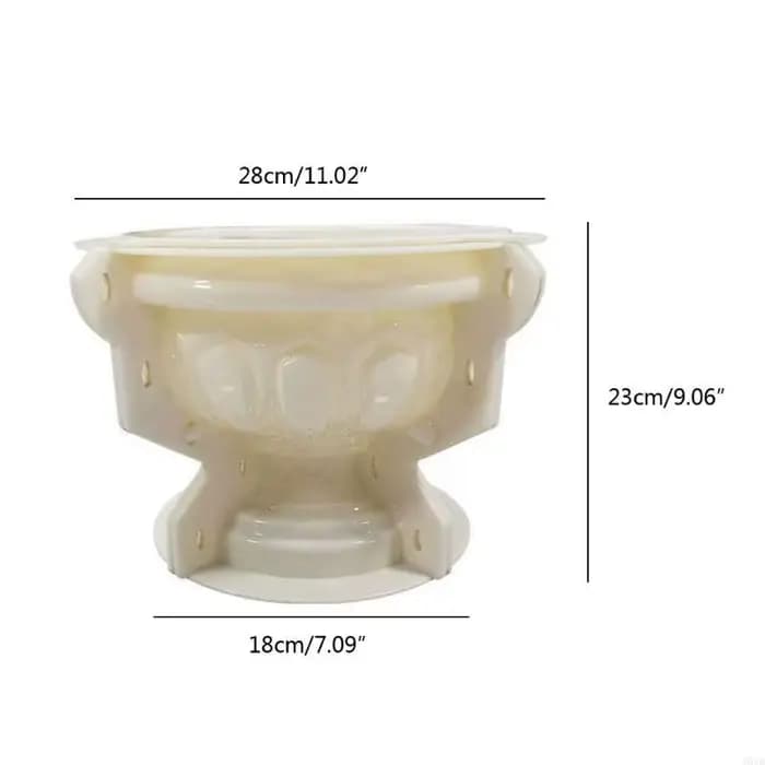 Moule en plastique Pot fleurs artisanat ciment décoration bricolage bonsaï planteur faisant boîte rangement
