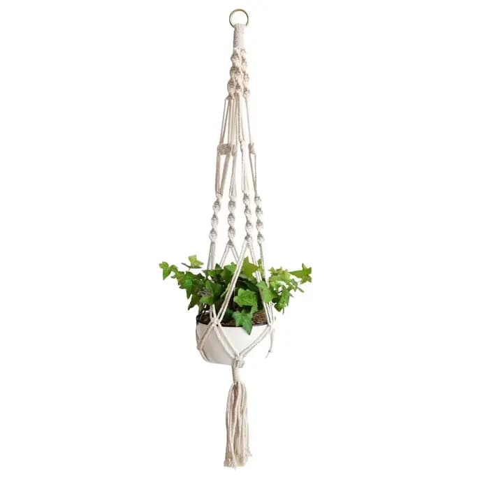 ConfronPlant-Cintre de plante en macramé fait à la main
