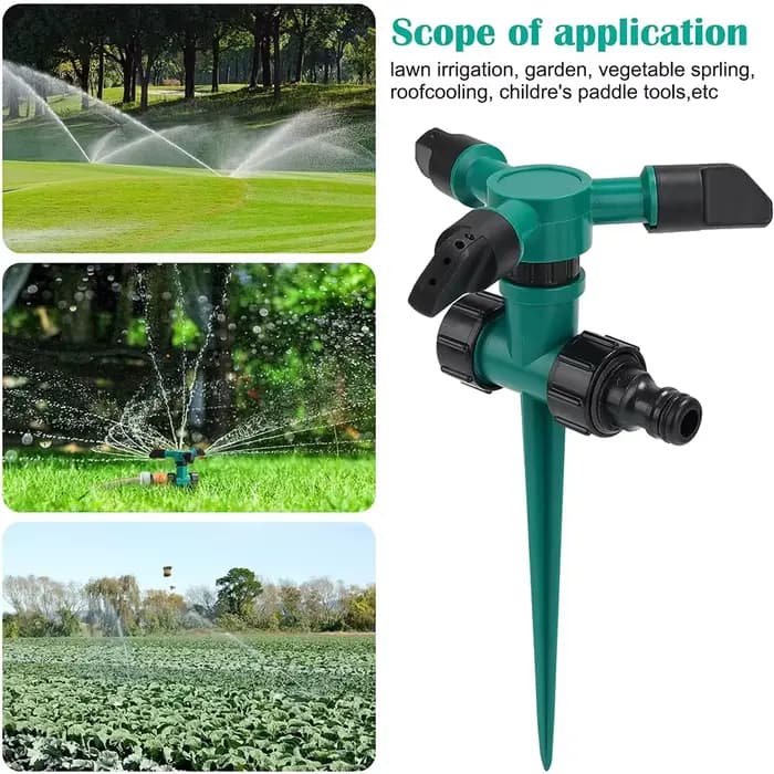 Arroseur automatique de jardin, arrosage de jardin, eau rotative à 360 degrés pour l'irrigation agricole