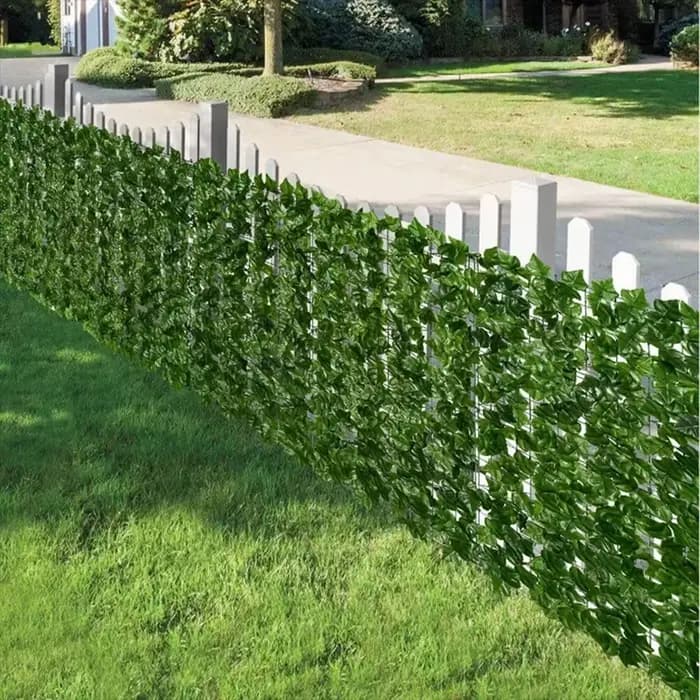 Panneaux de clôture en forme de hierre artificiel