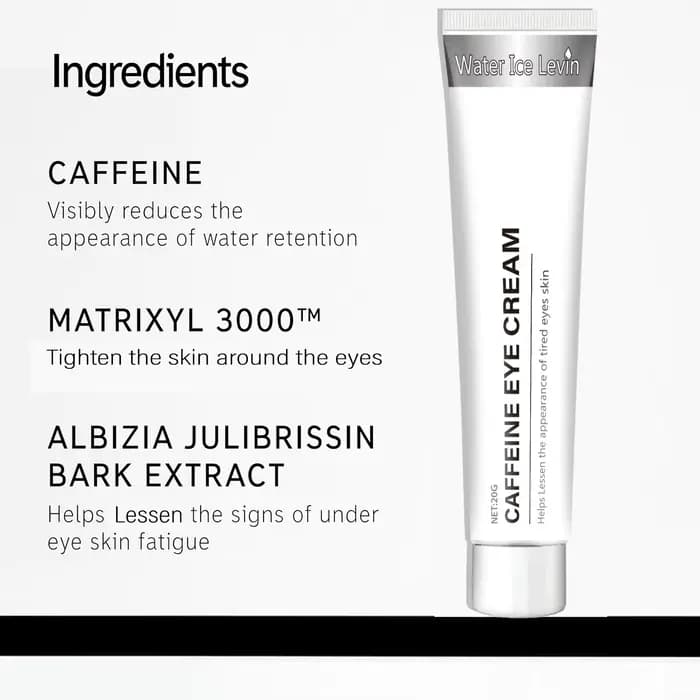 Crème pour les yeux à la caféine : Aide à réduire la fatigue et à améliorer l'apparence des yeux et de la peau fatigués