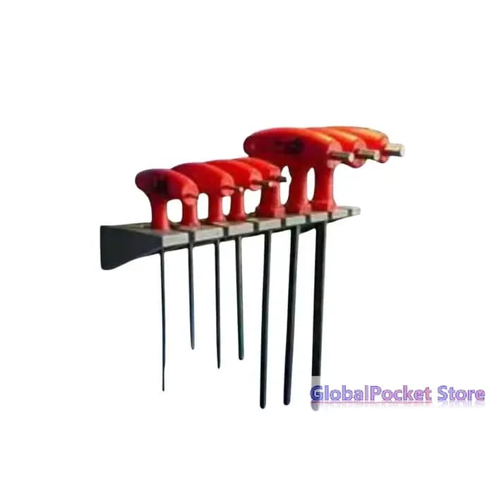 Support d'outils avec poignée en T pour tournevis, embouts hexagonaux, vis, petites pièces et accessoires – Rangement et organisation