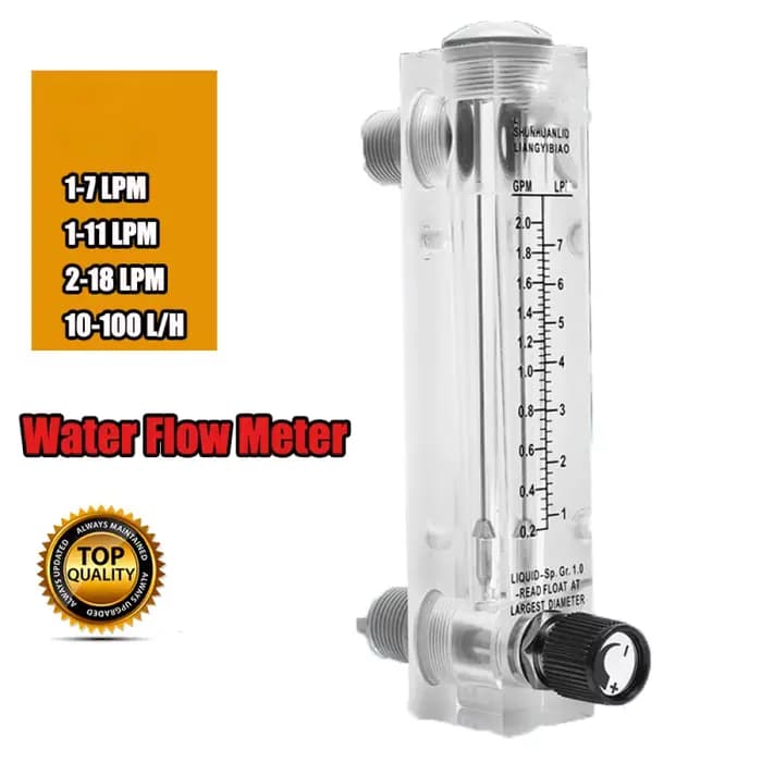 Plexiglas acrylique de débitmètre liquide réglable LZM-15T 0.5-5 GPM et 2-18 LPM 4 TAN1/2 "femelle masculine 1/4" pour le pétrole, médecine