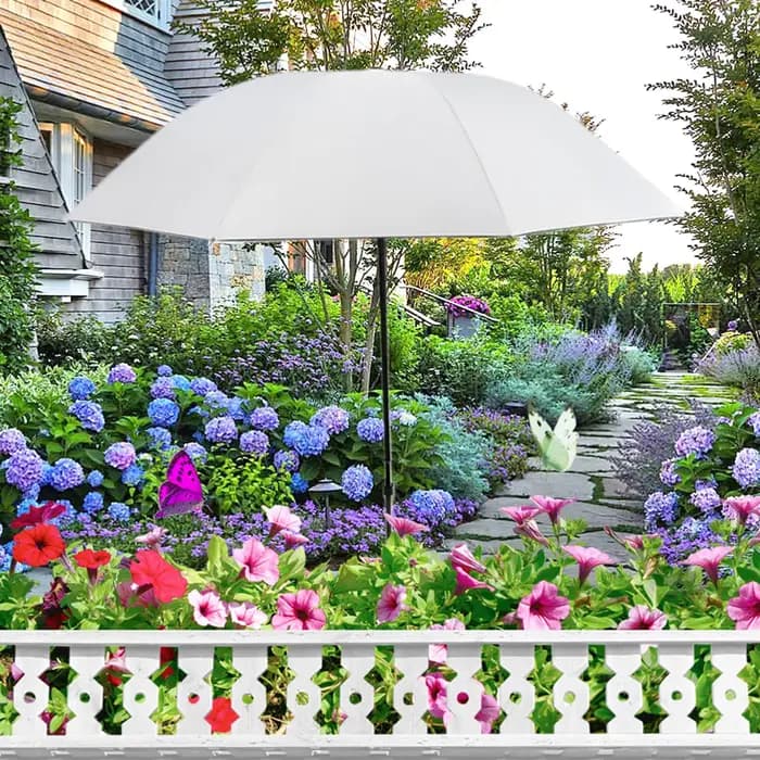 Parasol pour plantes avec piquet métallique