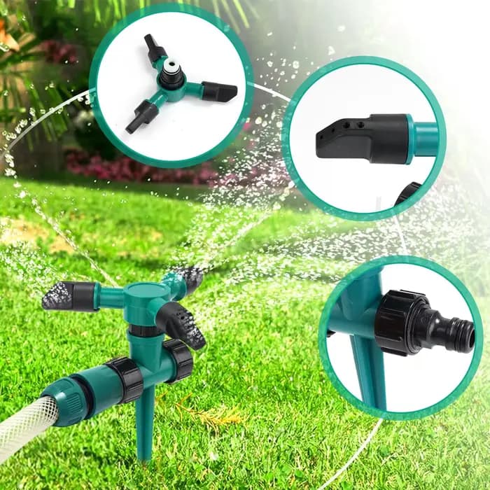 Arroseur automatique de jardin, arrosage de jardin, eau rotative à 360 degrés pour l'irrigation agricole