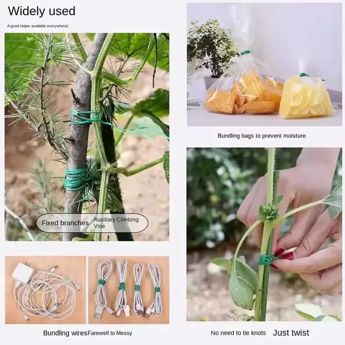 Attaches de jardin torsadées multifonctionnelles
