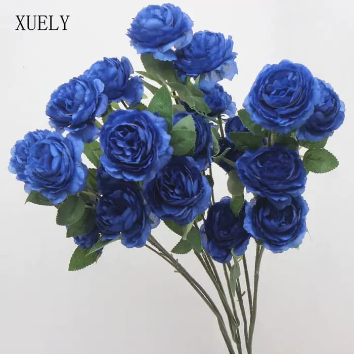 Fleurs de la série bleu royal