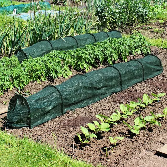 Tunnel de jardin pliable en maille Durable