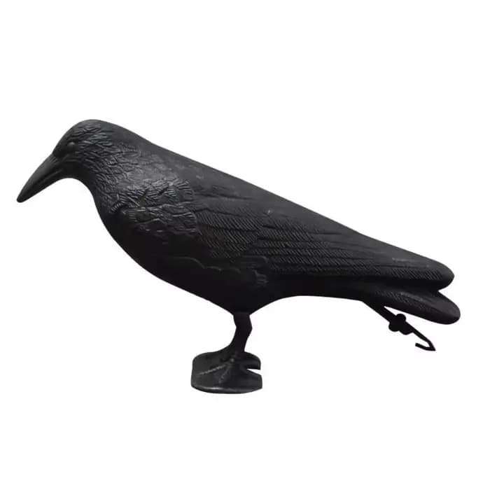 Décoration Jardin extérieurSimulation corbeau noir répulsif d'oiseaux lutte antiparasitaire