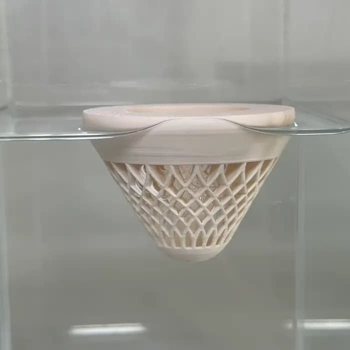 Pot de fleurs flottant décoratif en PLA avec trous