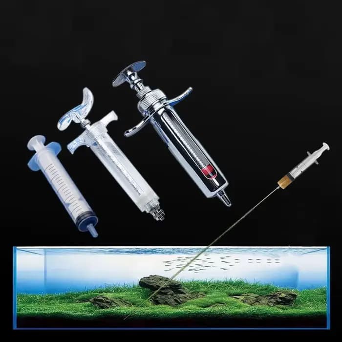 Seringue de croissance pour plantes d'aquarium, 30/50cm, injecteur de liquide