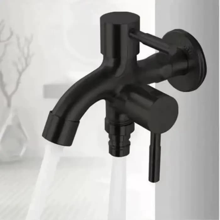 Robinet à Double sortie 1/2 "pour Machine à laver, robinet d'eau à Double commande, robinet de Bidet une en deux sorties, raccord d'évier de salle de bains