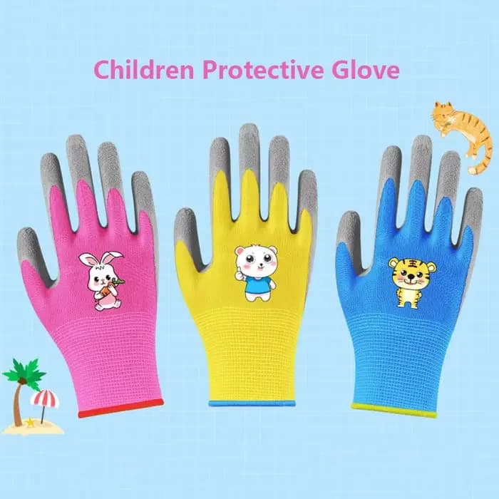 Gants de jardinage imperméables et respirants pour enfants