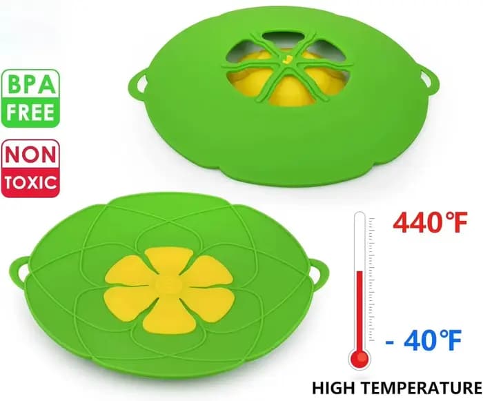 Bouchon anti-déversement couvercle outils de cuisine ébullition sur protection 10.2 pouces bouchon anti-déversement en Silicone couvercle de casserole aide de cuisine