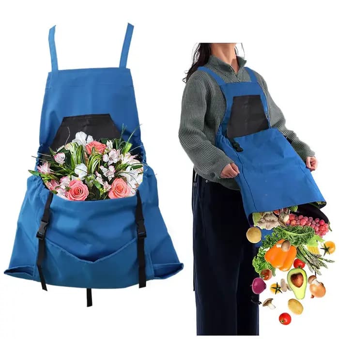 Tablier de cueillette extérieur à grandes poches