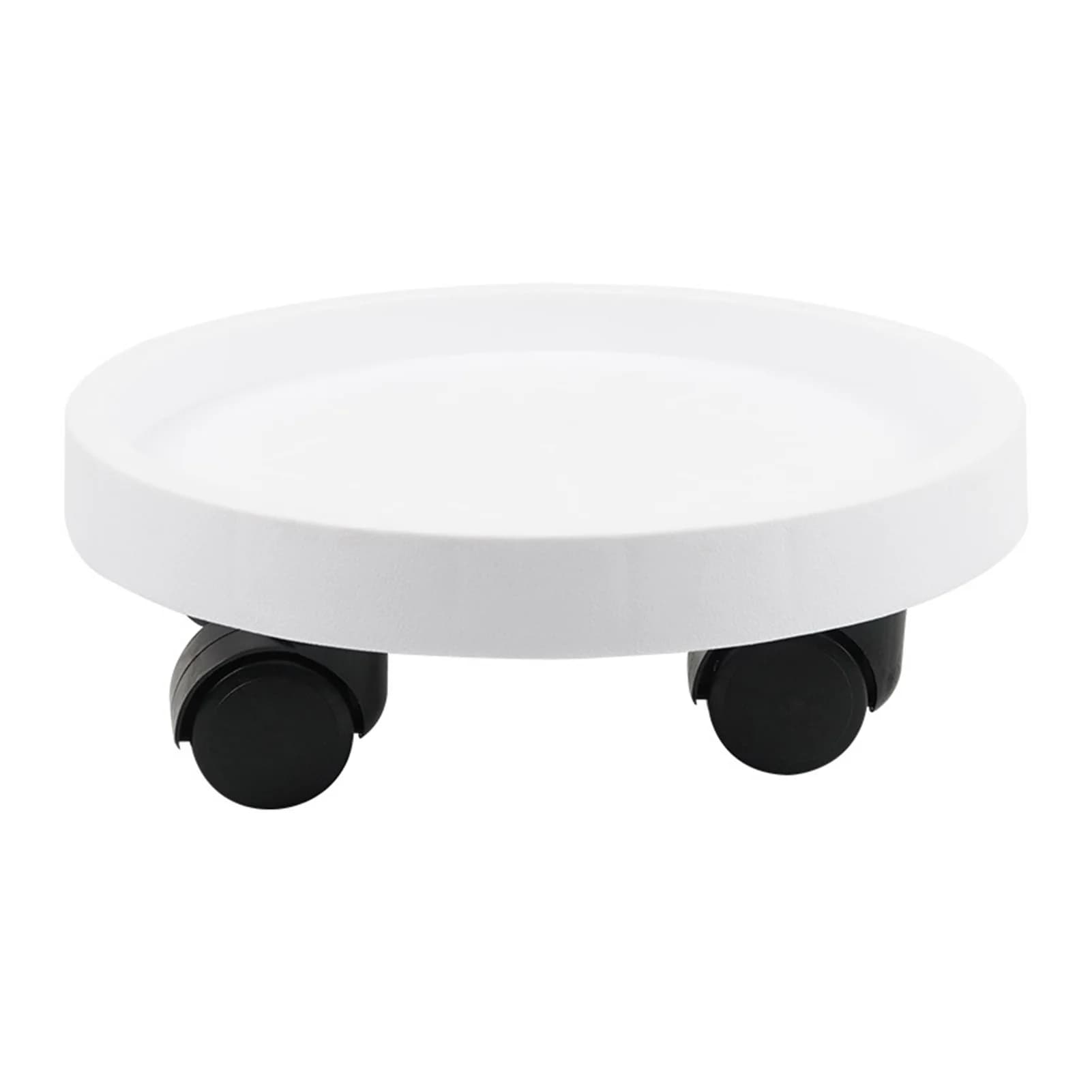 Plateau de jardinière mobile rond avec roues, outil de plantes en Pot mobile polyvalent pour grandes