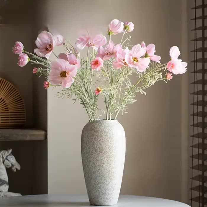 Grand vase en céramique élégant-pot décoratif