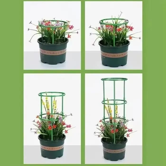 12 ensembles de Support de piquet pour plantes de jardin, Support détachable pour plantes à fleurs,