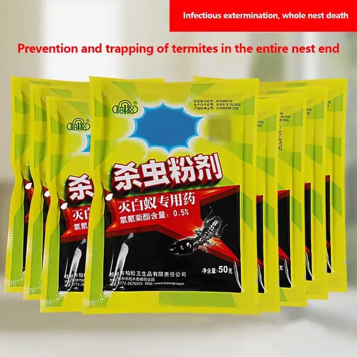 Agent insecticide en poudre efficace pour l'élimination des termites et des fourmis infectieuses