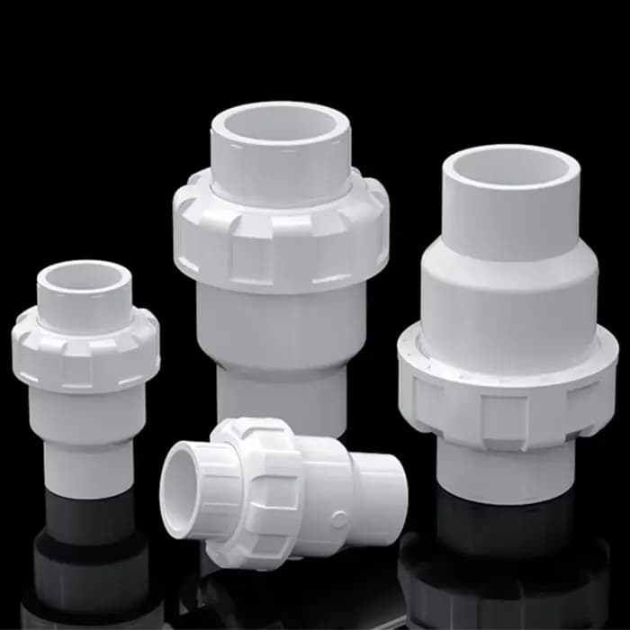 Clapet anti-retour à bille en PVC 20 ~ 110mm, tuyau d'égout, Valve à clapet de retour unidirectionne