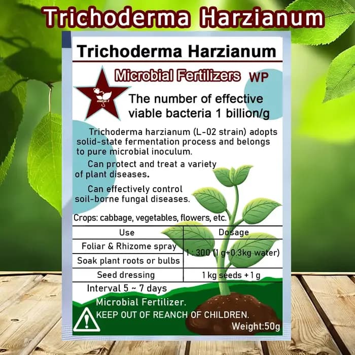 Trichoderma Harzianum champignon du sol microscopique biofertilisateur polyvalent engrais microbien