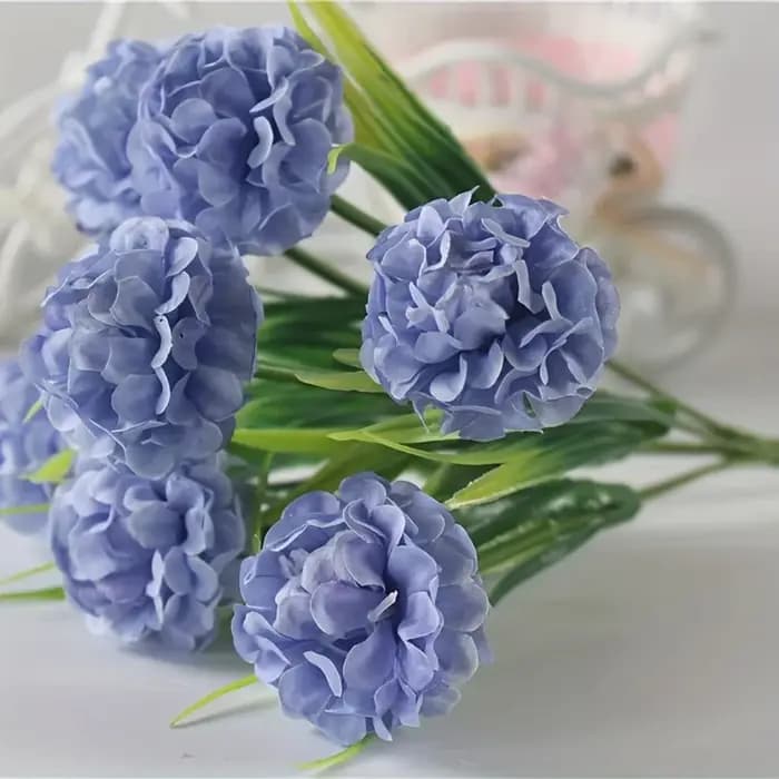 1pc 9 Fleurs Artificielles Pivoine Rose Grand Bouquet
