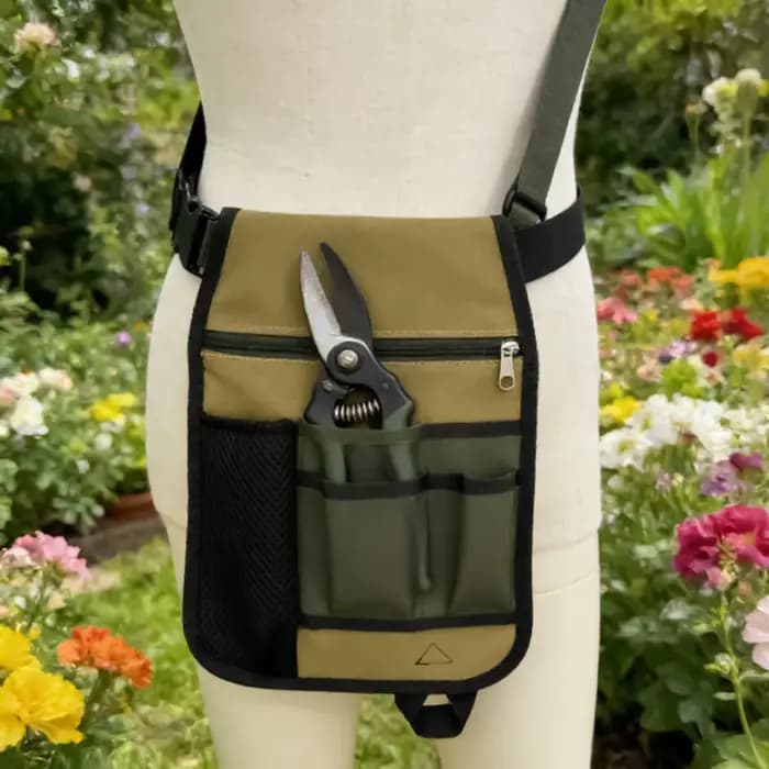 Ceinture de jardinage réglable unisexe avec plusieurs poches