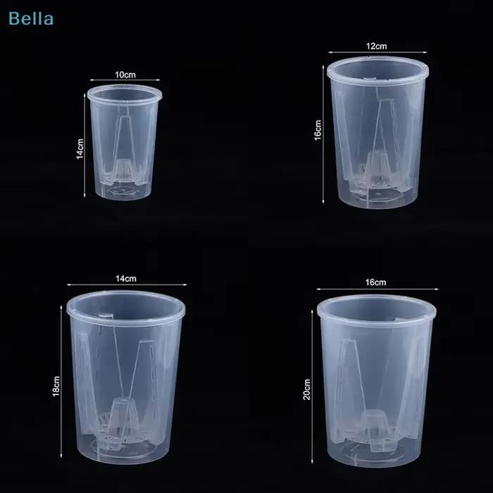 ♩ Pots à orchidées en plastique transparent avec trous