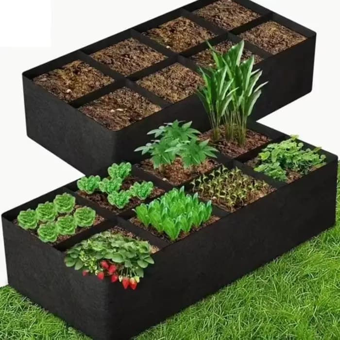 Sac de plantation de jardin multi-gâles, sac de culture en feutre rectangulaire, Pot de plantation de pépinière, légumes, tomates, pommes de terre, conteneur de plantation de plantes