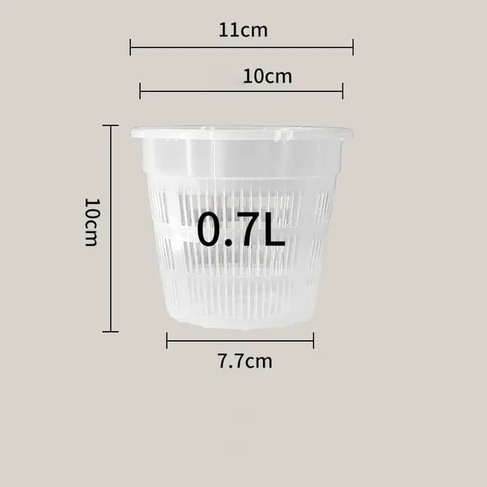 Pot de contrôle des racines Transparent orchidée mousse Phalaenopsis Pot de fleur en plastique respirant Pot