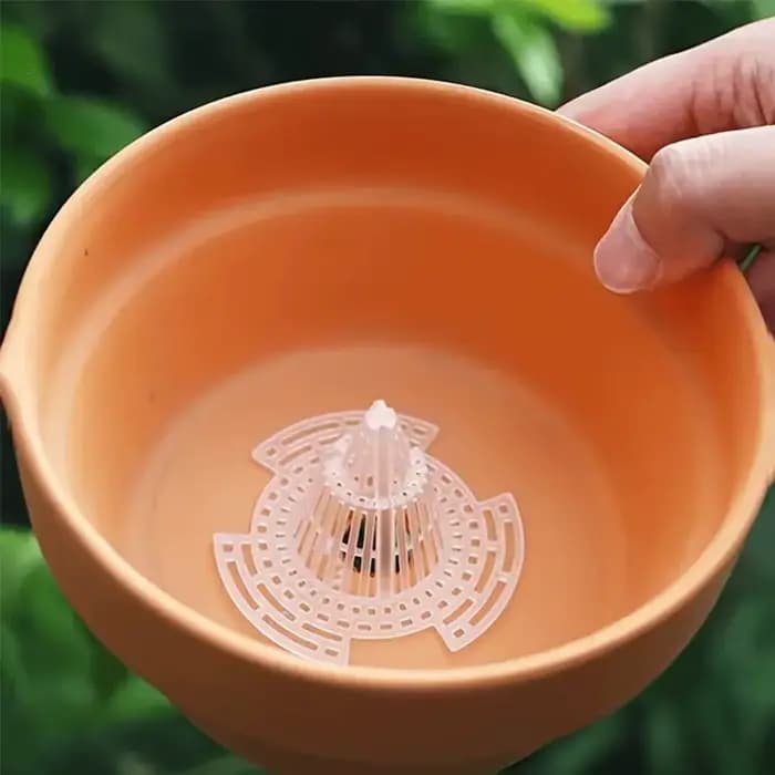 Joint de maille de fond de Pot de fleur, conception d'aile fixe, forte ténacité, améliore le Drainag