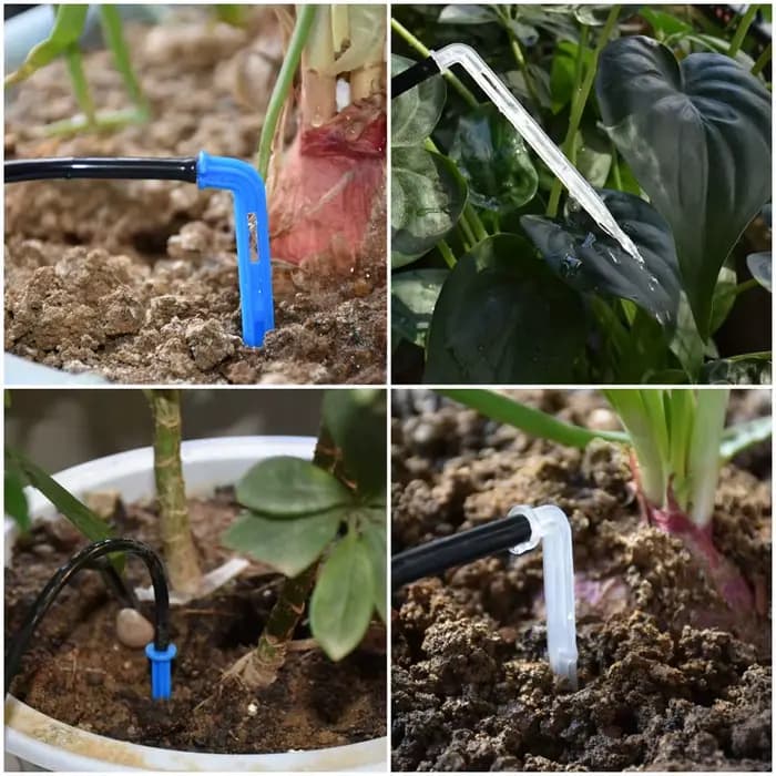 Plier flèche goutteur 1/8 ''1/4" Micro Kit d'irrigation goutte à goutte émetteur 3/5mm 4/7mm tuyau j