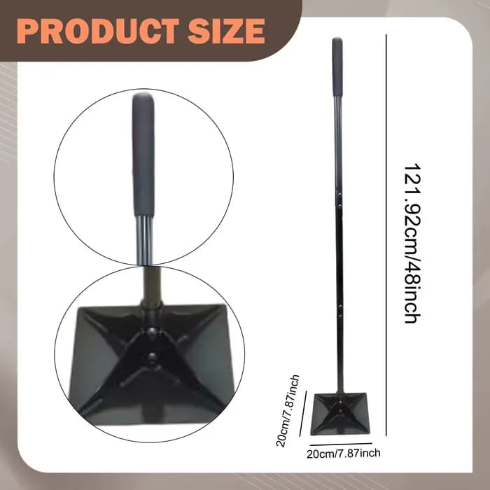 Compacteur de sol manuel pour aménagement paysager, nivellement de gravier, réparation du sol – Tasseau de jardin léger pour usage professionnel