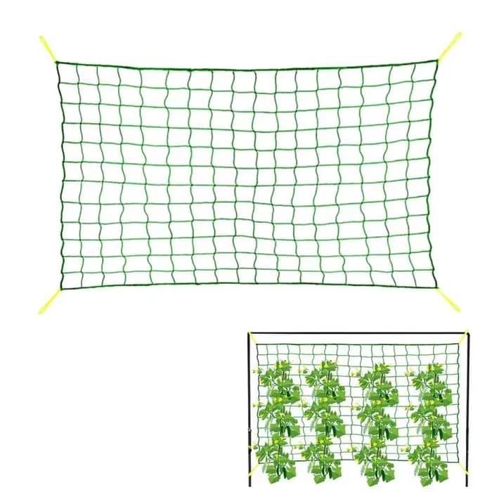 Filet de jardin en nylon vert, treillis pour plantes grimpantes, filet à mailles rapide pour concomb
