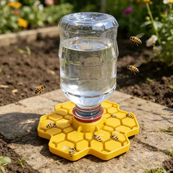 Abreuvoir pour abeilles avec perchoir, station d'hydratation sécurisée pour abeilles, pour jardin, p