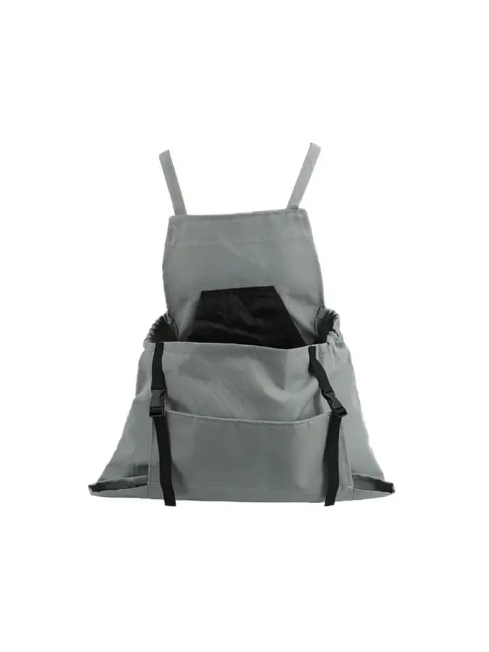 Tablier de jardinage d'extérieur avec grande poche – Sac de cueillette à dégagement rapide