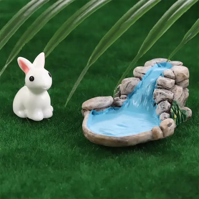 Miniature décorative en résine pour jardin, pot de bonsaï, figurines rétro, artisanat paysager, décoration DIY