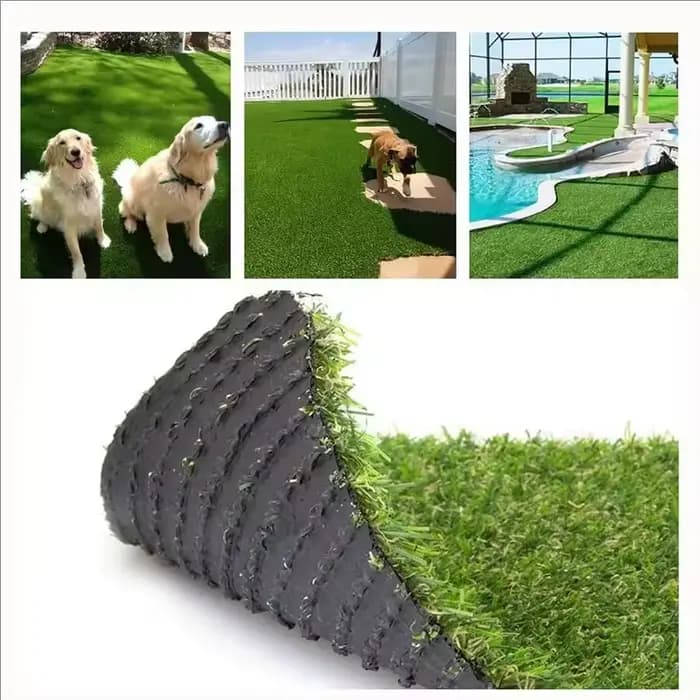 Gazon synthétique de 3 cm de longueur, adapté aux chiens d'intérieur et d'extérieur, tapis en gazon